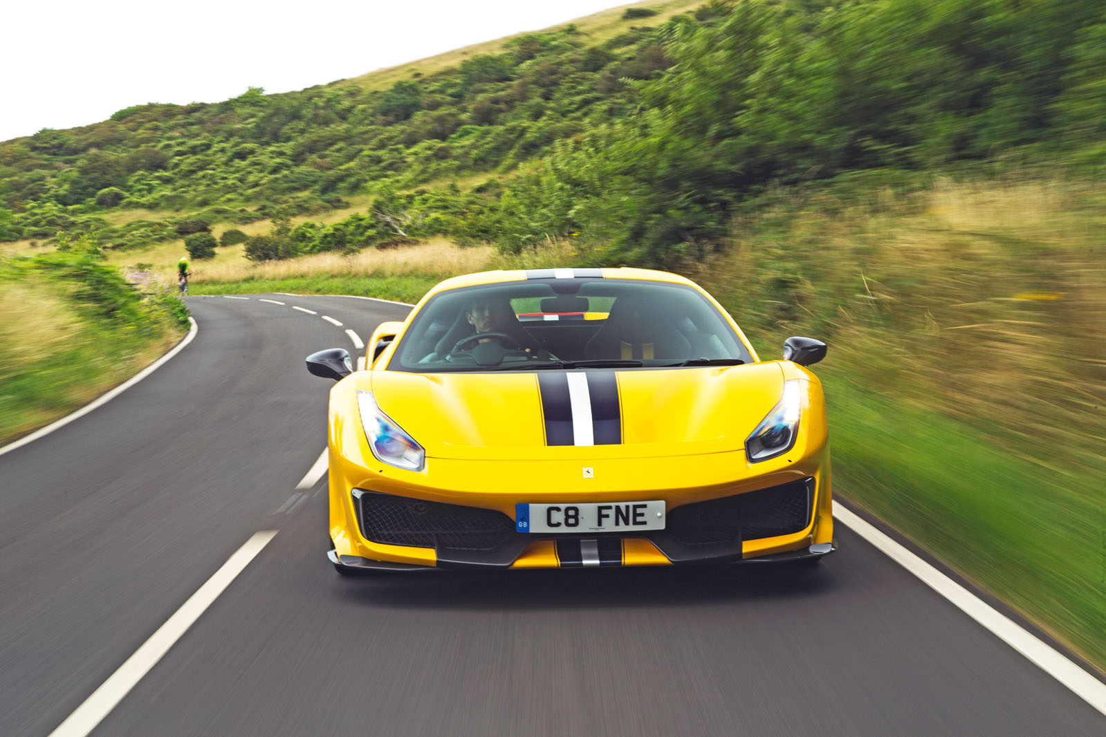 Ferrari 488 Pista 2019 road test review - hero nose