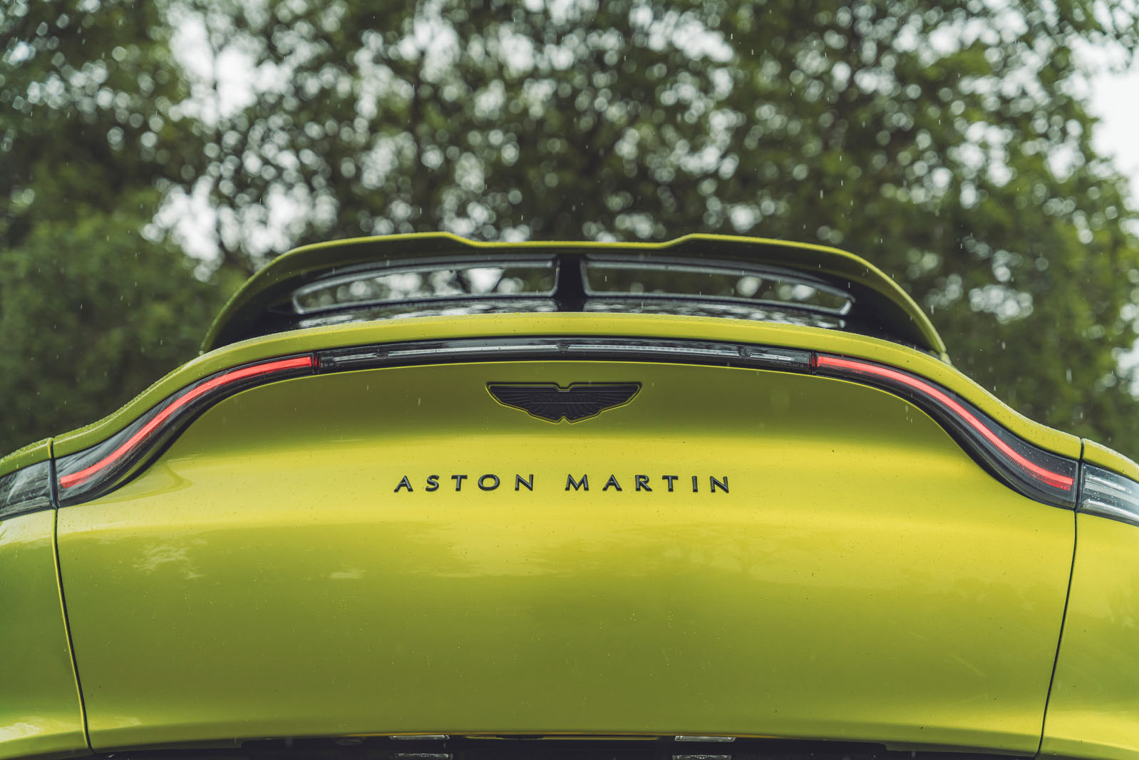 aston martin dbx 707 review 2024 09 badge and lights