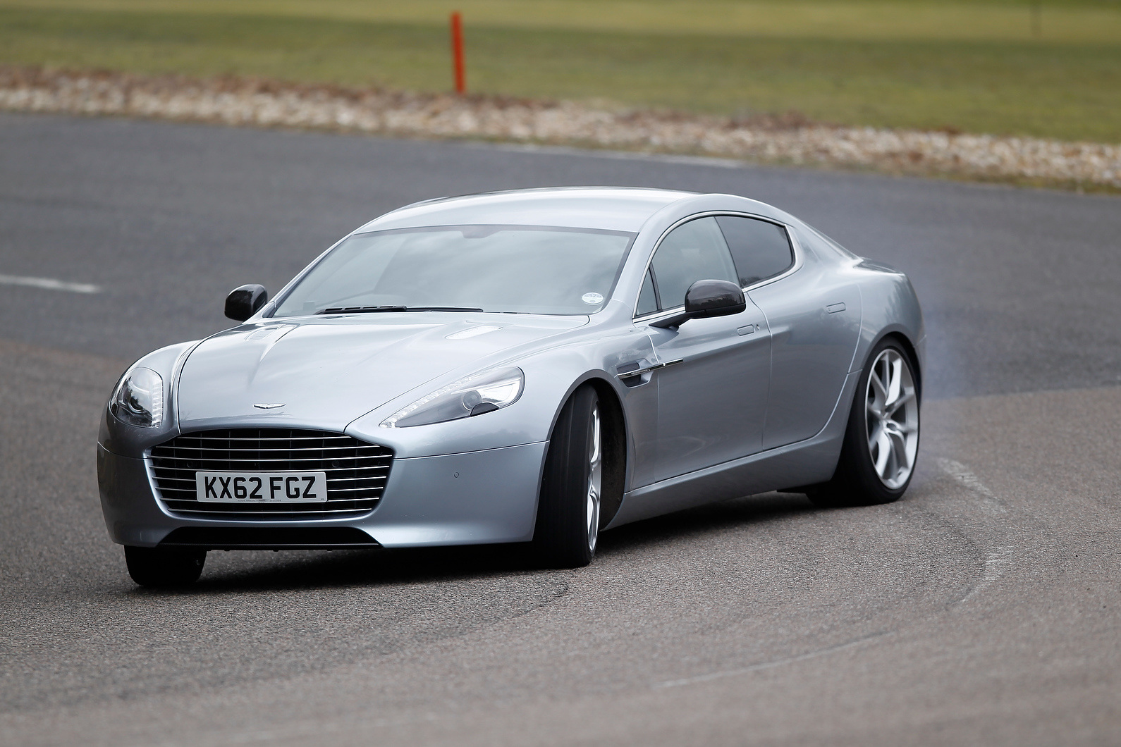 Cornering Aston Martin Rapide