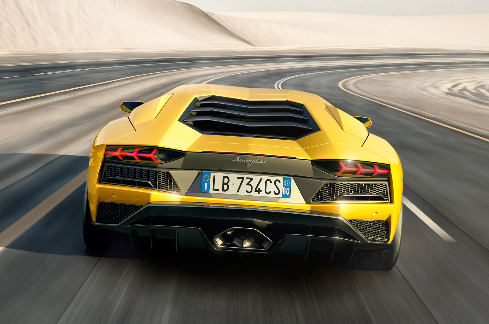 Aventador s desert rear 05