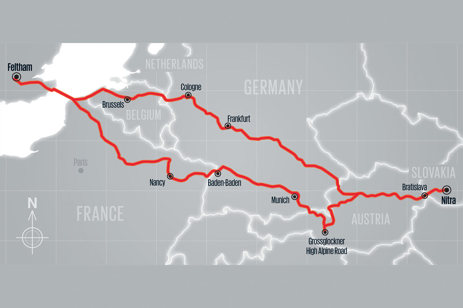 Discovery route map