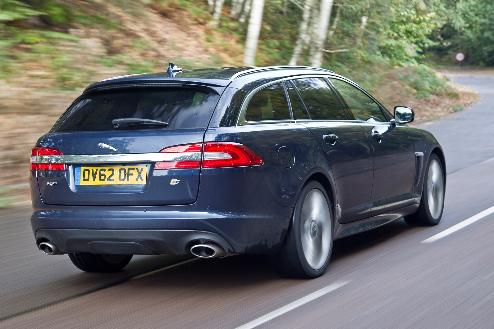 Jaguar XF Sportbrake rear cornering