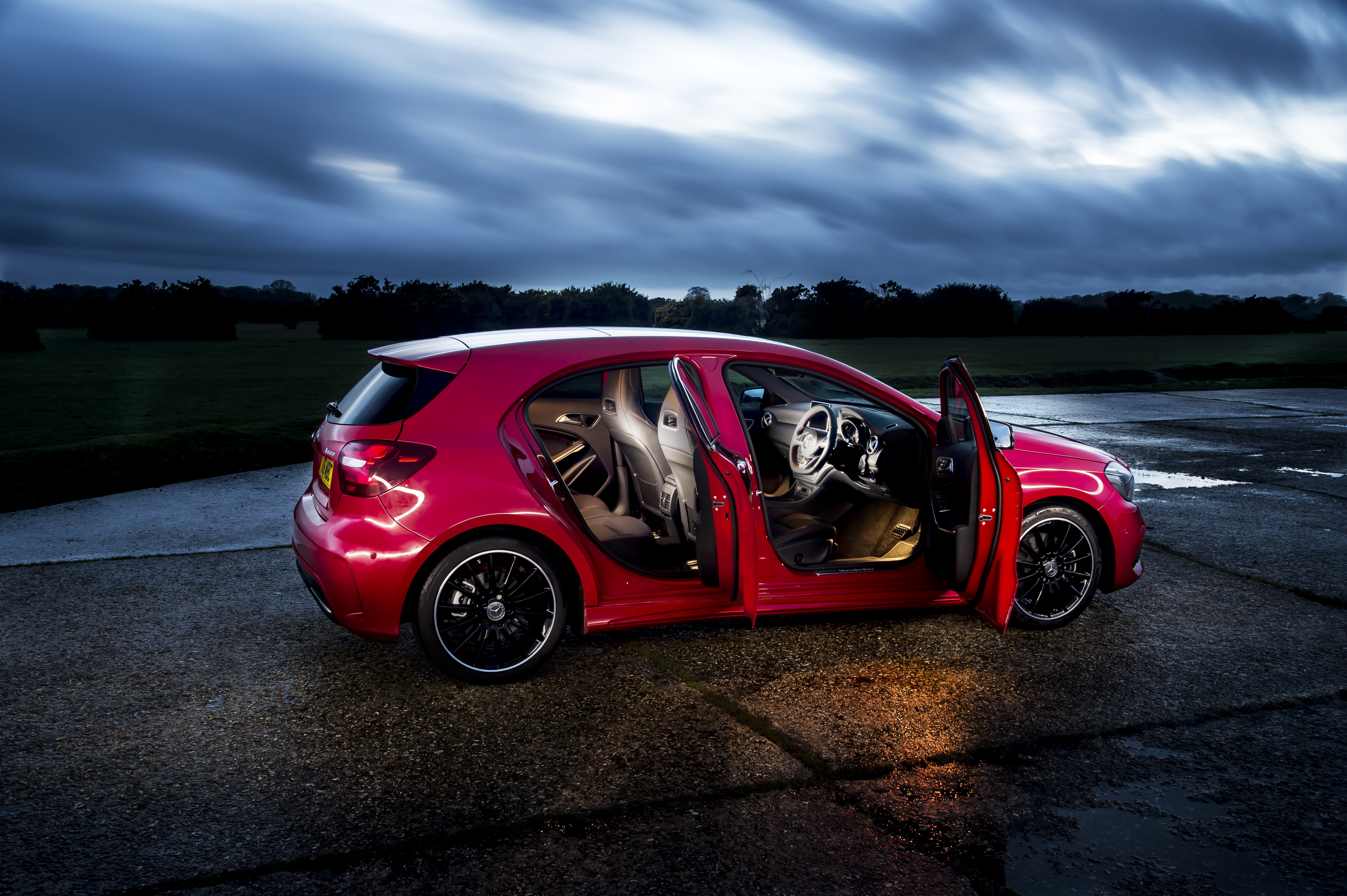 Mercedes-Benz A-Class doors open