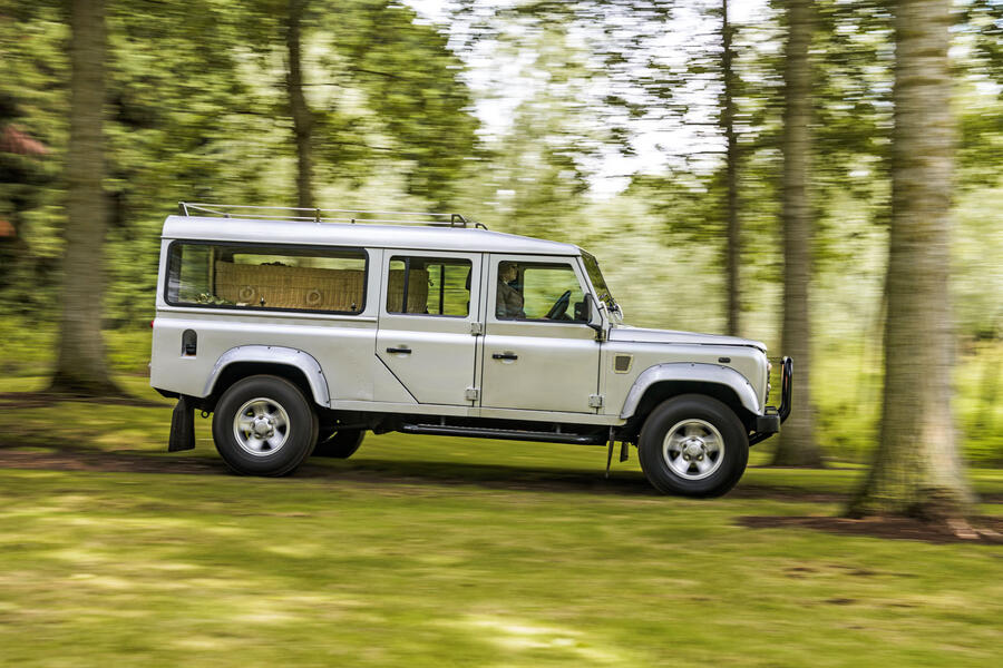 02 land rover defender hearse conversion driving