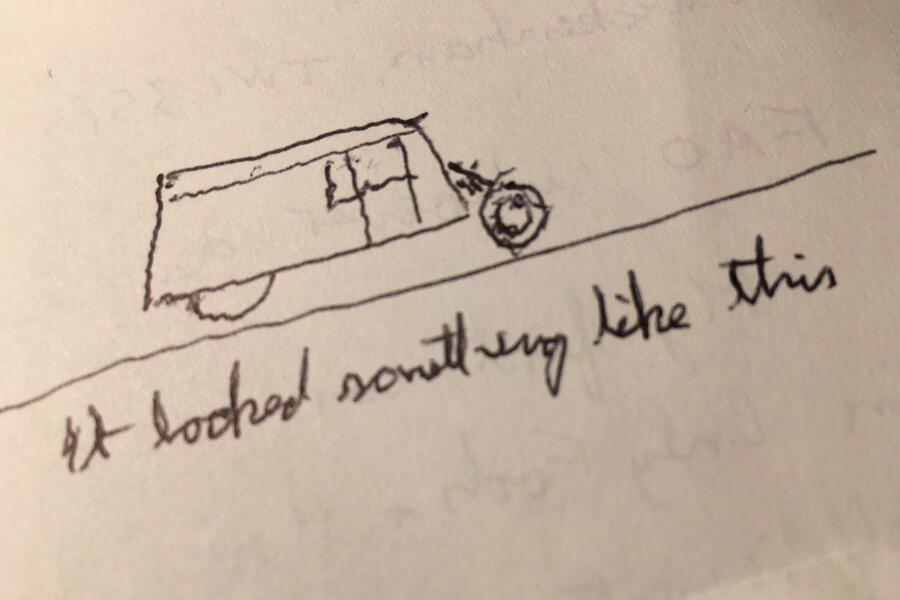 2 Dave stride first car sketch