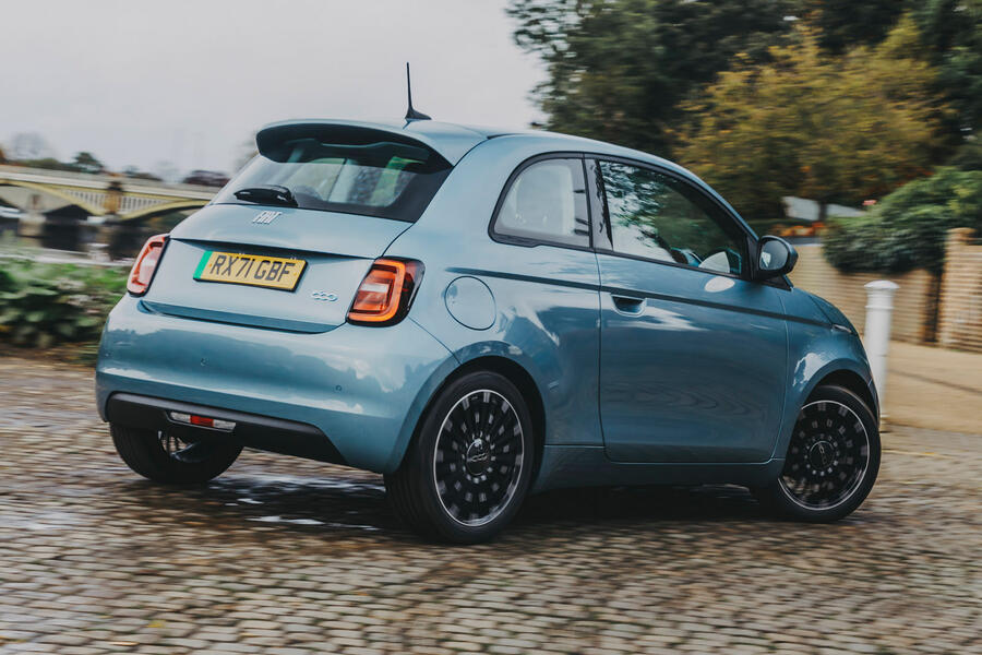 3 Fiat 500 ev 2022 long term review cornering rear