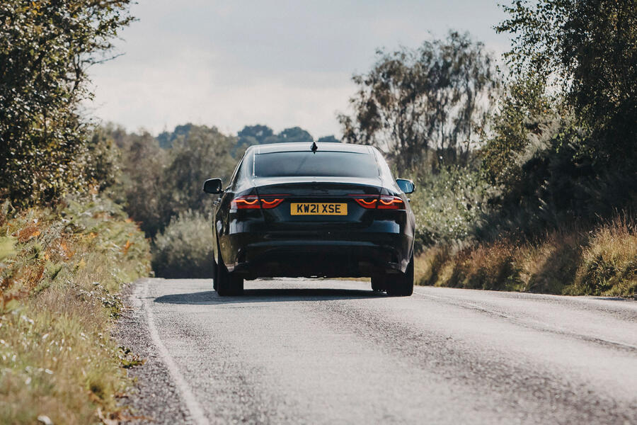 3 Jaguar xf 2021 long term review tracking rear