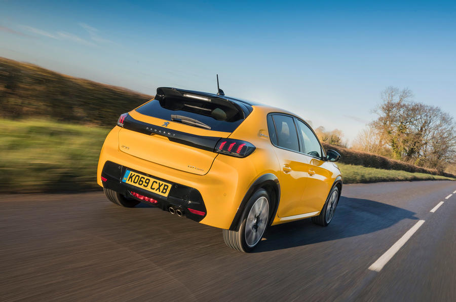 3 Peugeot 208 gt line 2020 uk fd hero rear 0