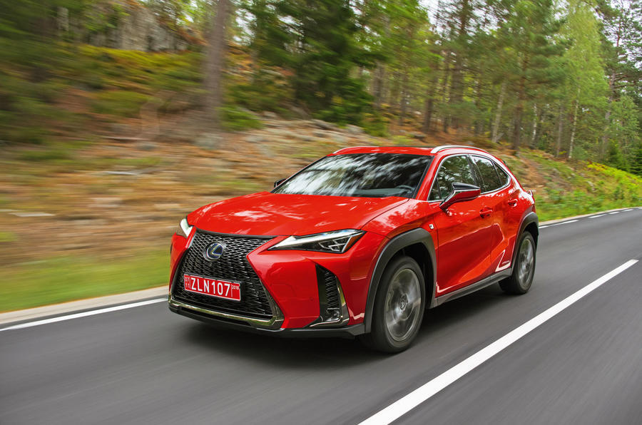 3 Lexus ux 250h f sport hero front
