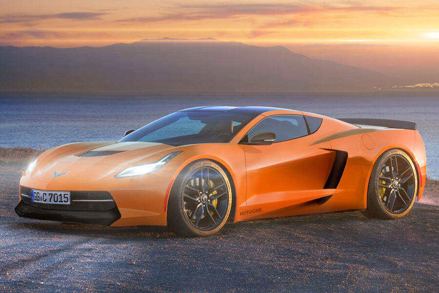 4 Chevrolet corvette c8 render