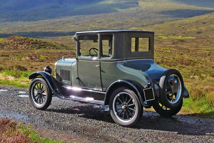 49 Ford model t stationary side