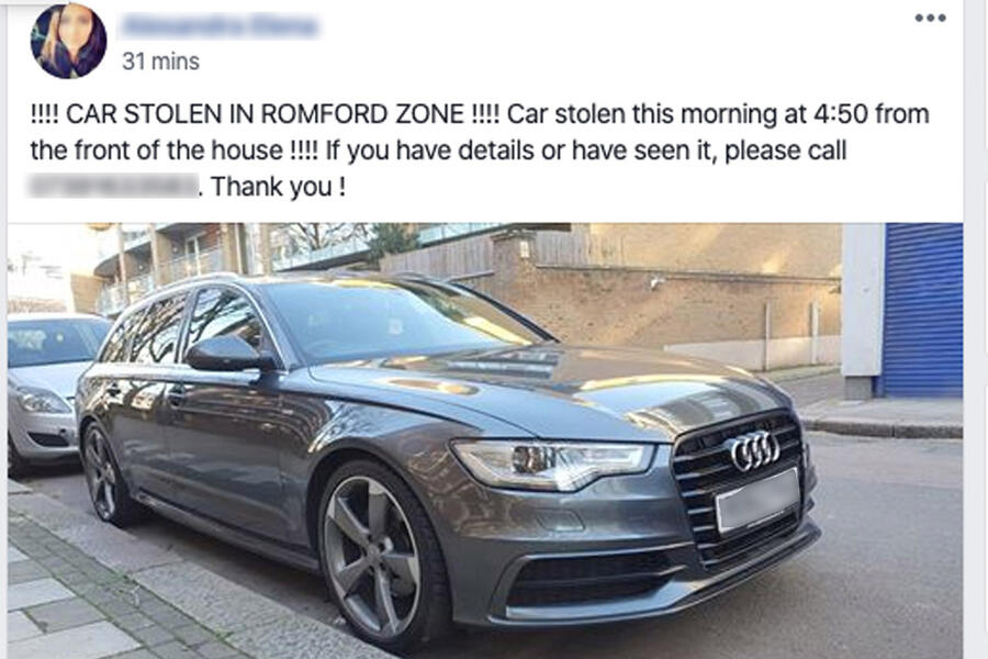 5 Stolen audi static front