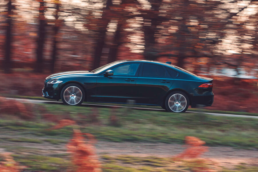 6 Writers favourites 2021 jaguar xf tracking side