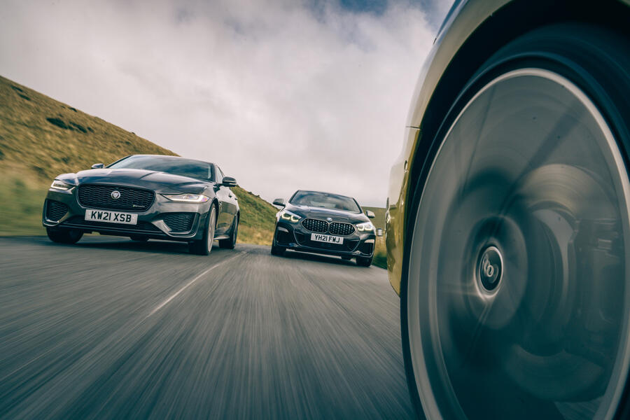 77 Jaguar xe vs m235igc vs s3 tracking low