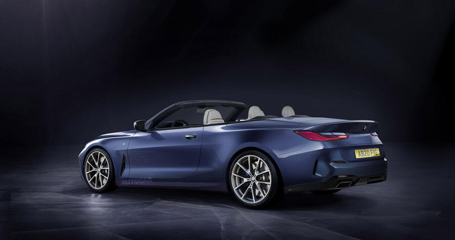 8 Bmw 4 series cabriolet render 2020 static rear