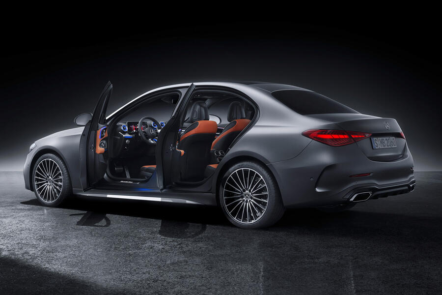 84 Mercedes benz c class 2021 official images doors open