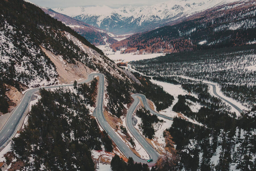 85 Alfa gtam road trip 2022 mountain pass