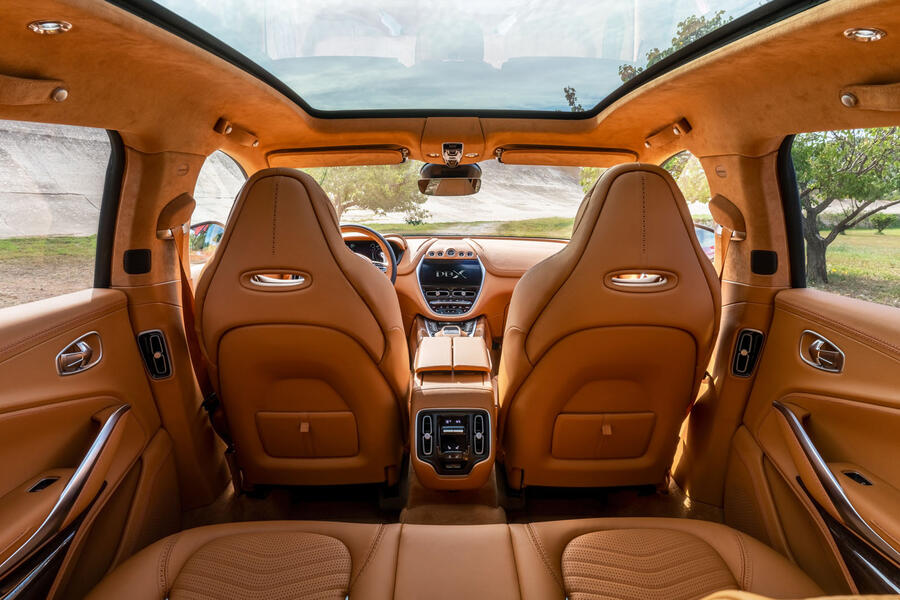 85 Aston martin dbx 2020 prototype ride interior 0