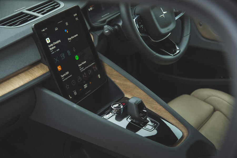 85 Mustang mach e id 4 polestar 2 triple test 2021 polestar dashboard