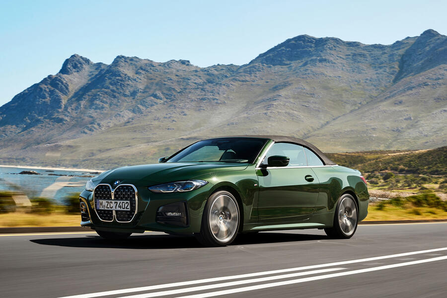 86 Bmw 4 series convertible 2021 official images roof up front