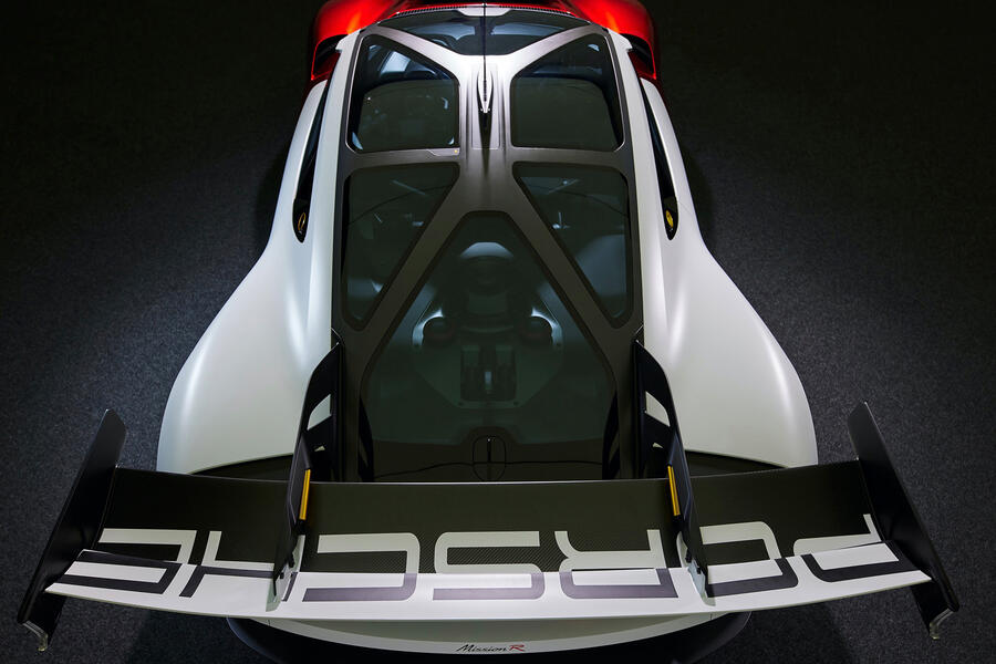 86 Porsche mission r concept feature aerial