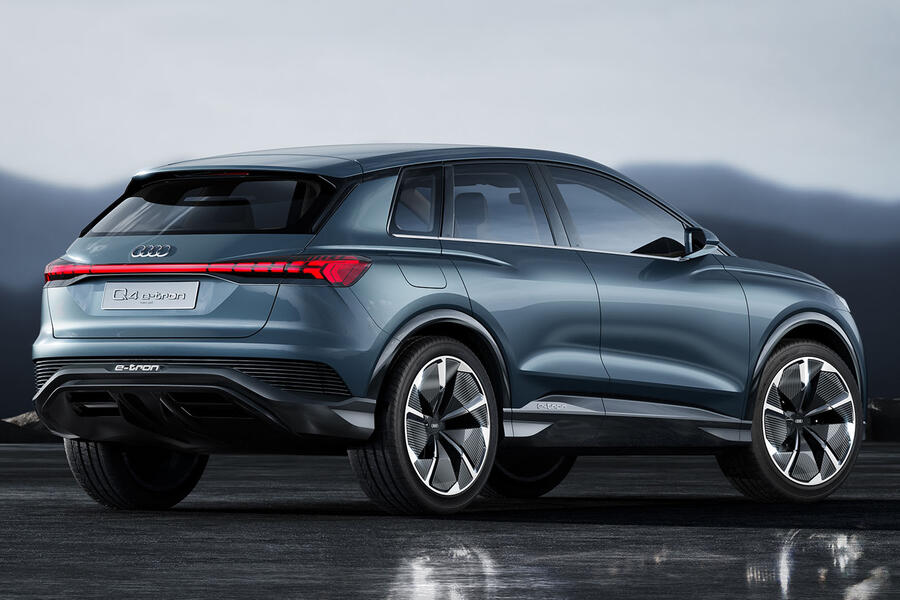 88 Audi q4 etron geneva 2019 press rear