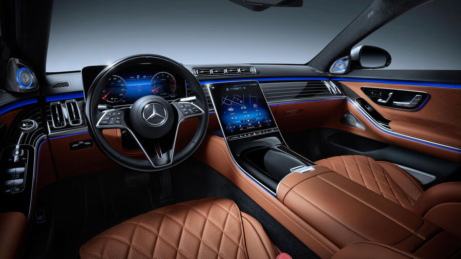 88 Mercedes benz s class official reveal studio dashboard