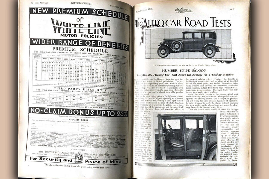 90 5500 Road tests feature humber p1