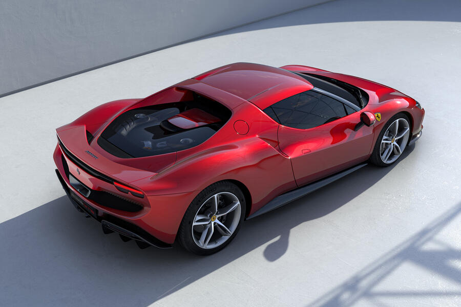 94 Ferrari 296 gtb 2021 official reveal aerial