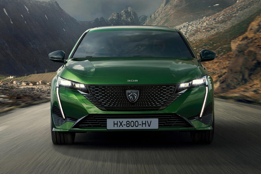 97 Peugeot 308 2021 official reveal images hero nose