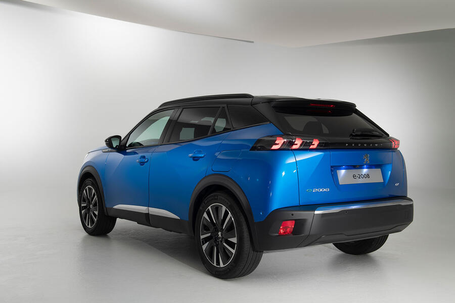 97 Peugeot e 2008 reveal studio hero rear