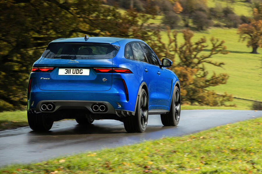 98 Jaguar f pace svr my2021 official reveal hero rear