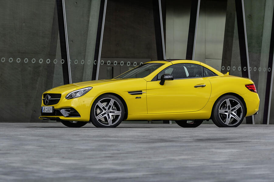 98 Mercedes slc final editon press hero side