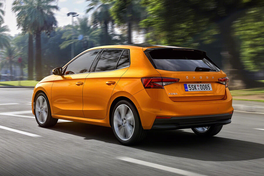 98 Skoda fabia 2021 official reveal tracking rear