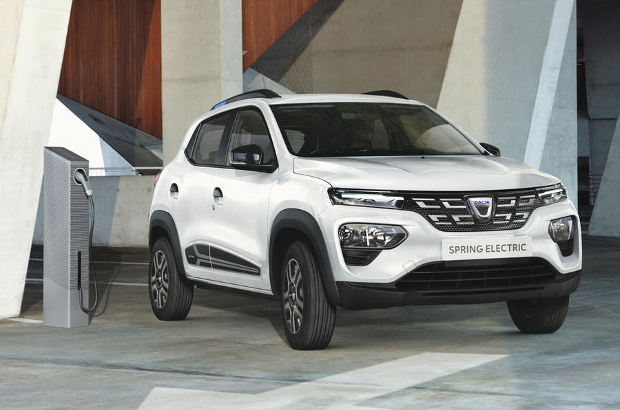 99 Dacia spring official reveal hero front