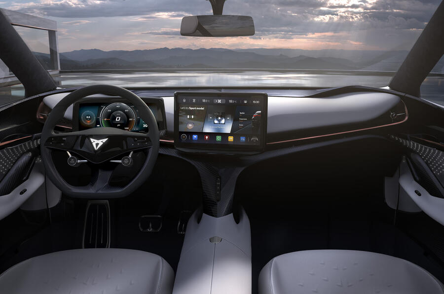 Cupra tavascan electric concept interior