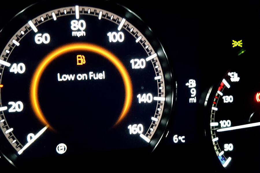 Mazda 3 long term review   fuel warning