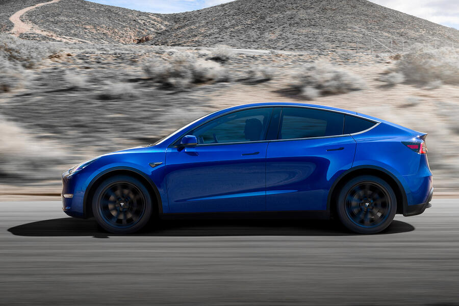 Model y side blue
