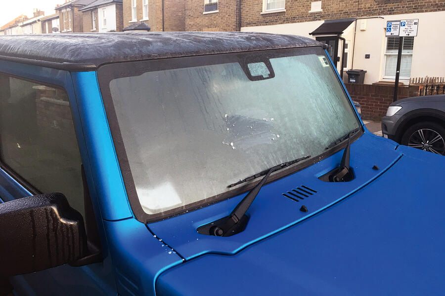Suzuki jimny long term review   frosted windscreen