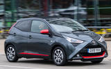 1 Toyota Aygo 2019 UK RT hero front