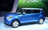 Wraps come off the Kia Soul EV at Chicago motor show