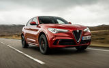 Alfa Romeo Stelvio Quadrifoglio 2018 UK RHD first drive - hero front