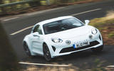 Alpine A110 Pure 2019 UK first drive review - hero front