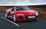 Audi R8 Spyder 2019 UK first drive review - hero front