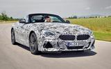 BMW Z4 prototype drive 2018 hero front