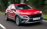 1 Hyundai Kona 1.6 hybrid 2021 UK first drive review hero front