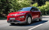 Hyundai Kona EV prototype drive 2018 hero front