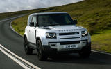 1 Land Rover Defender 90 D250 2021 UK first drive review hero front