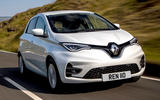 1 Renault Zoe van 2021 uk first drive hero front