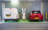 Electric cars charging